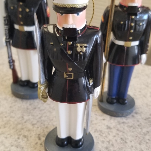 Bradford Edition Holiday Set Of 3 Usmc Nutcracker Ornaments Poshmark